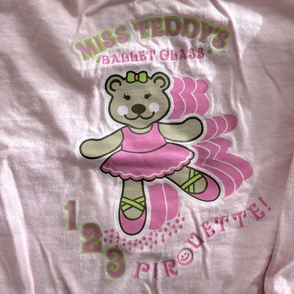 8/$20 Joe Boxer Pink Ballerina Bear Pajama Set Size 3x - Picture 2 of 6